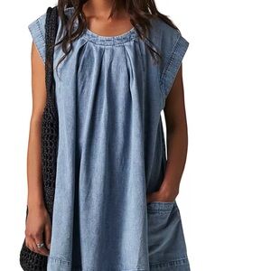 Free People Light Blue  Dress in like new condition
